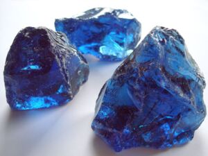 Glassteine | Glasbrocken blau