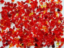 garden glass 5-15 mm ruby, cheaply online with DECO STONES