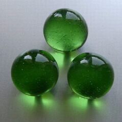 25 Murmeln Grün transparent 16mm Glasmurmeln GS310016 
