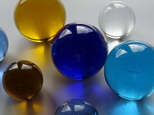 Crystal glass spheres