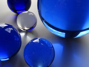 crystal balls - blue collection