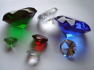 Glass Diamonds for Decoration