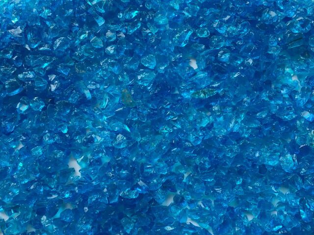 Glassteine ultramarinblau 3-6 mm